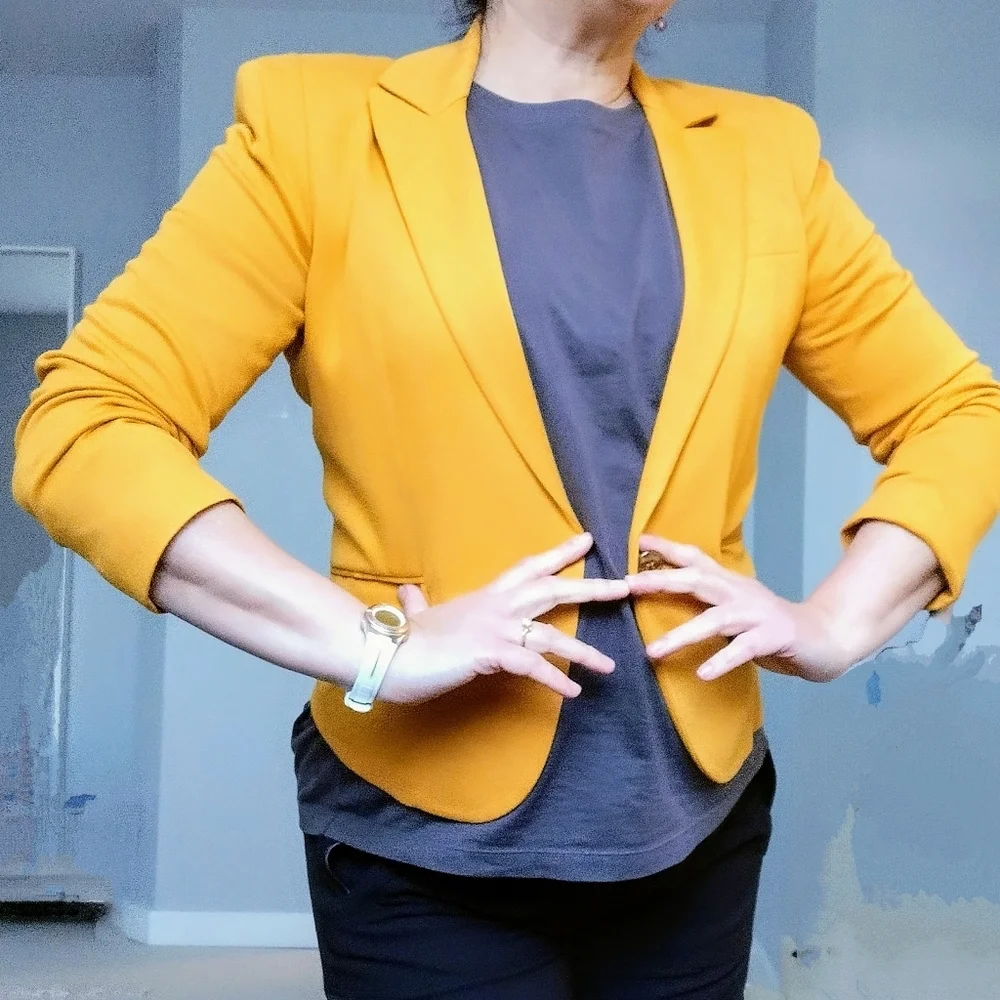 Baukjen Yellow Blazer Size 10 US / 14 UK - Picture 2 of 8